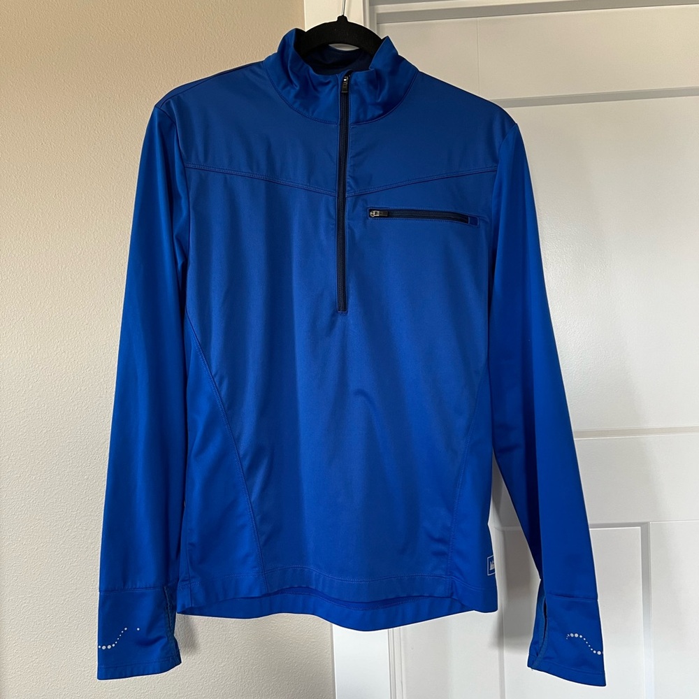 REI Blue Lightweight Shirt Jacket for Outdoor Adventures